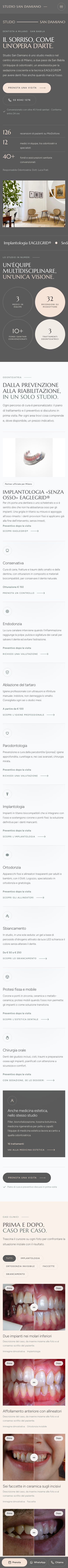 Il nuovo sito su smartphone